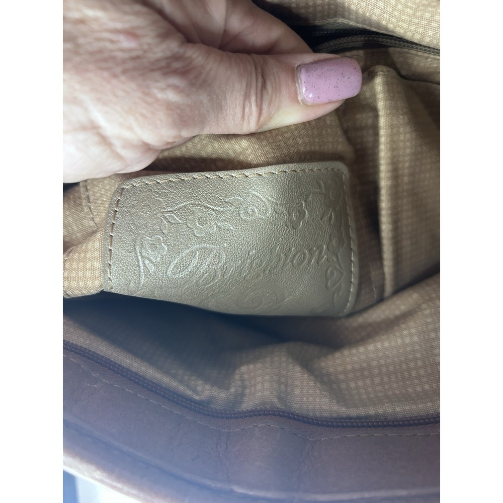 Brighton Woven Jute Rope Shoulder Tote Bag Leather Strap Tan Brown Boho Beach - Picture 11 of 14